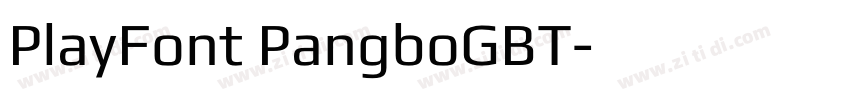 PlayFont PangboGBT字体转换